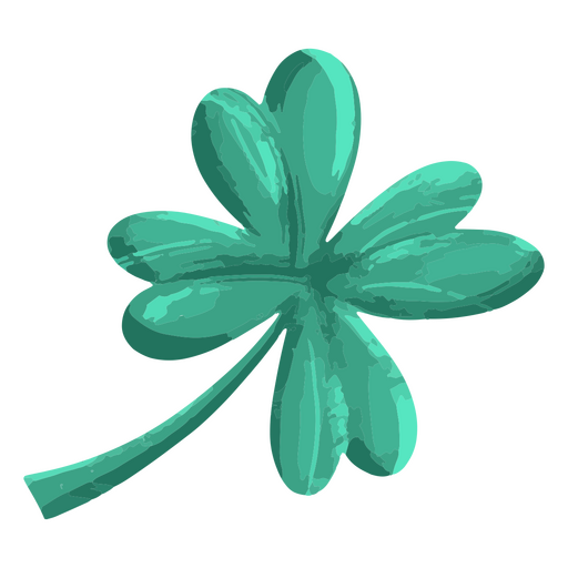 St. Patrick's four leaf clover icon PNG Design