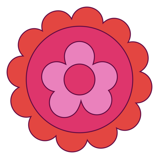 Dise O Png Y Svg De Flor Color Trazo Mandala Rosa Para Camisetas