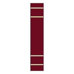 Bordeaux book spine color stroke PNG Design