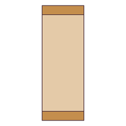 Book spine color stroke thick PNG Design