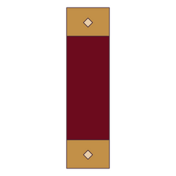 Buchrücken-Farbstrich rot und beige PNG-Design