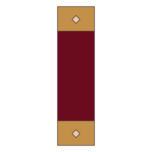 Libro lomo color trazo rojo y beige. Diseño PNG