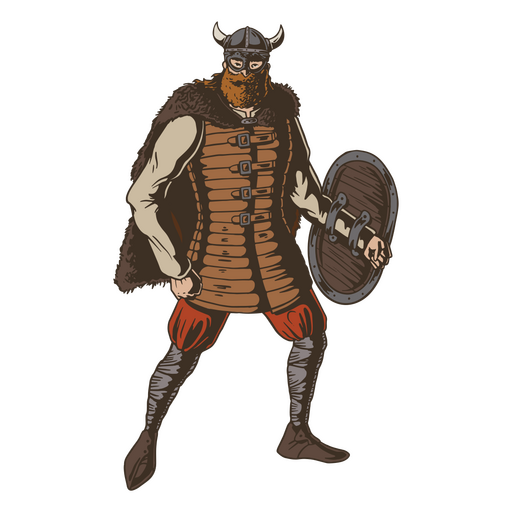 Hombre vikingo guerrero pueblo nórdico Diseño PNG