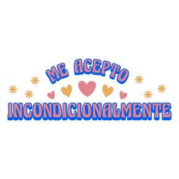 Afirmación cotización retro español aceptar Diseño PNG