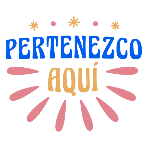 Afirmación cita retro española pertenecen aquí Diseño PNG