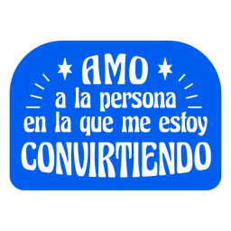 Affirmation cut out spanish quote person PNG Design Transparent PNG