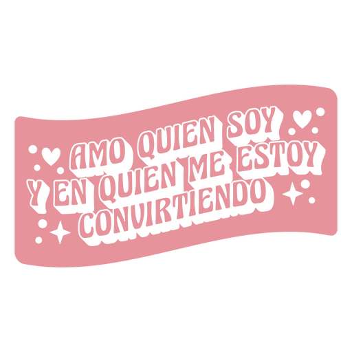 Afirmación recortada cita en español quién soy Diseño PNG