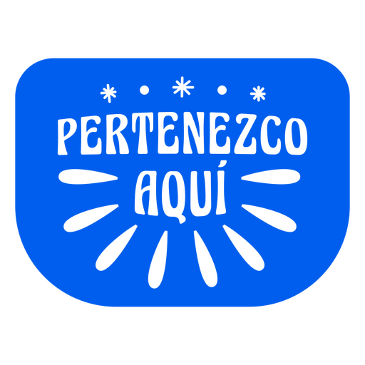 Affirmation ausgeschnittenes spanisches Zitat gehört hierher PNG-Design