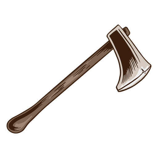 Warrior wooden axe PNG Design