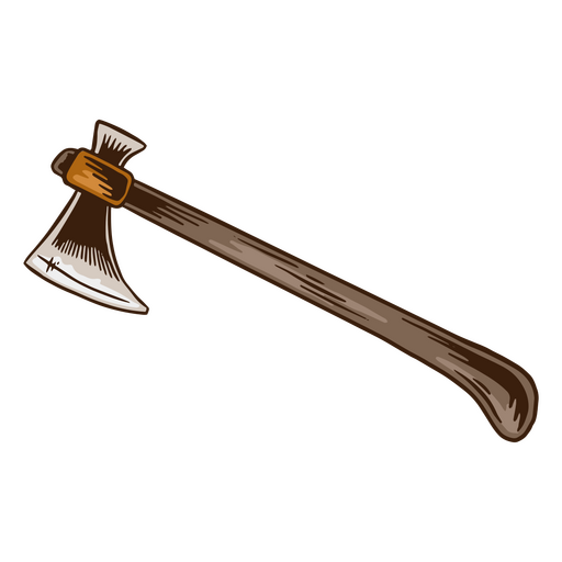 Wooden axe drawing PNG Design