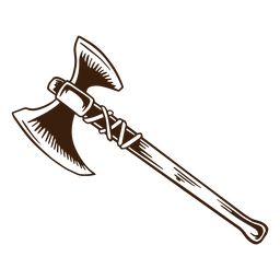 Antike Und Flache Axt PNG- Und SVG-Design Für T-Shirts