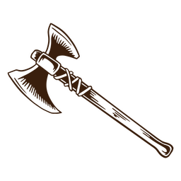 Antique and flat axe PNG Design
