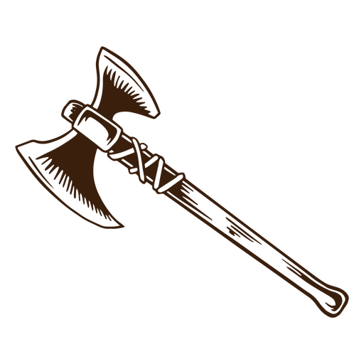 Antique and flat axe PNG Design