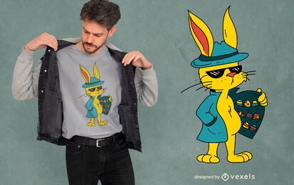Easter bunny dealer t-shirt design