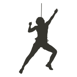 Climbing bouldering sport people silhouette PNG Design Transparent PNG