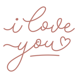 Ich liebe dich Zitat zur Hochzeit PNG-Design