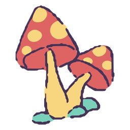 Trazo de color de setas rojas y amarillas. Diseño PNG