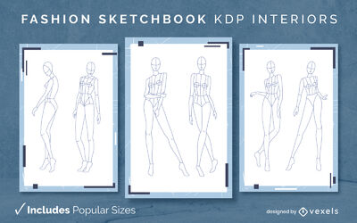 Blank Sketchbook KDP Interior Graphic by Kinetik Arts · Creative