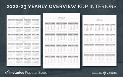 Yearly overview 2022-23 KDP interior template