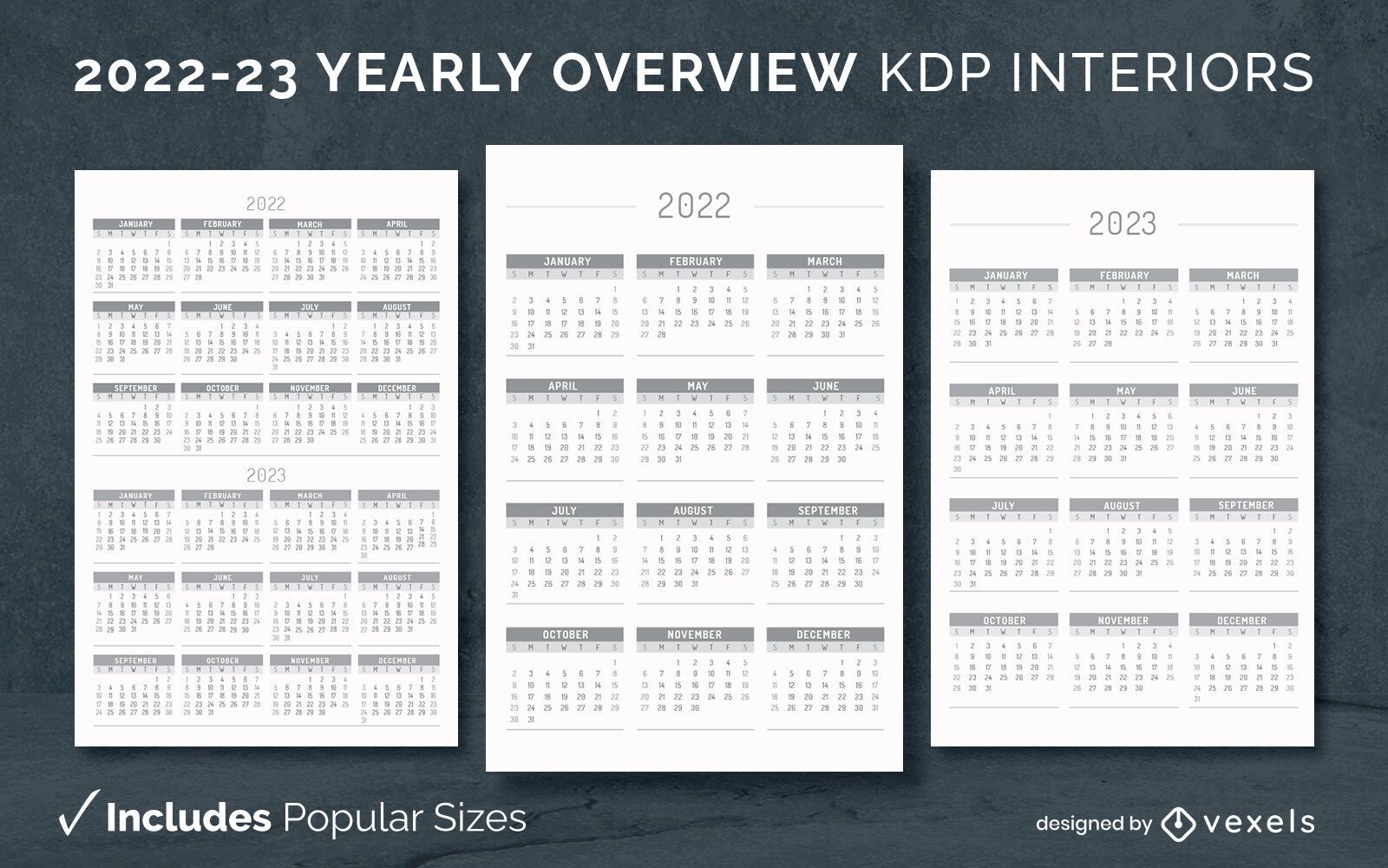 Yearly overview 2022-23 KDP interior template
