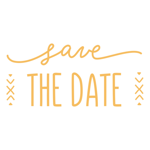 Save the date quote lettering PNG Design