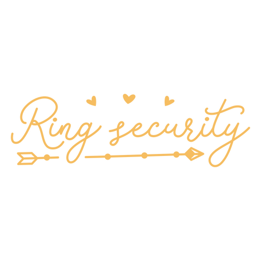 Ring security lettering quote PNG Design