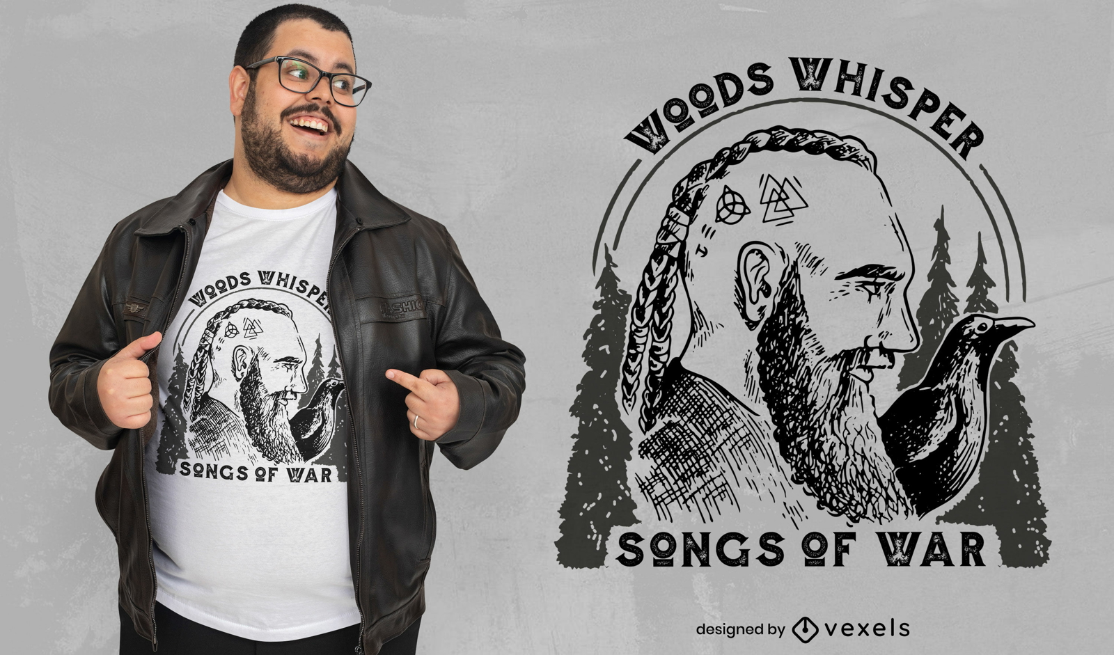 Dise?o de camiseta Viking Songs of War