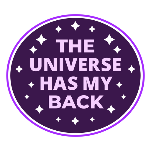 Universe affirmation quote PNG Design