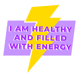 Afirmación de cotización de energía Diseño PNG