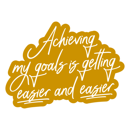 Goals lettering quote PNG Design