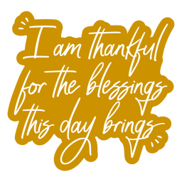 Bendiciones letras cita cursiva Diseño PNG