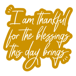 Blessings lettering cursive quote PNG Design Transparent PNG
