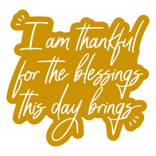 Blessings lettering cursive quote PNG Design