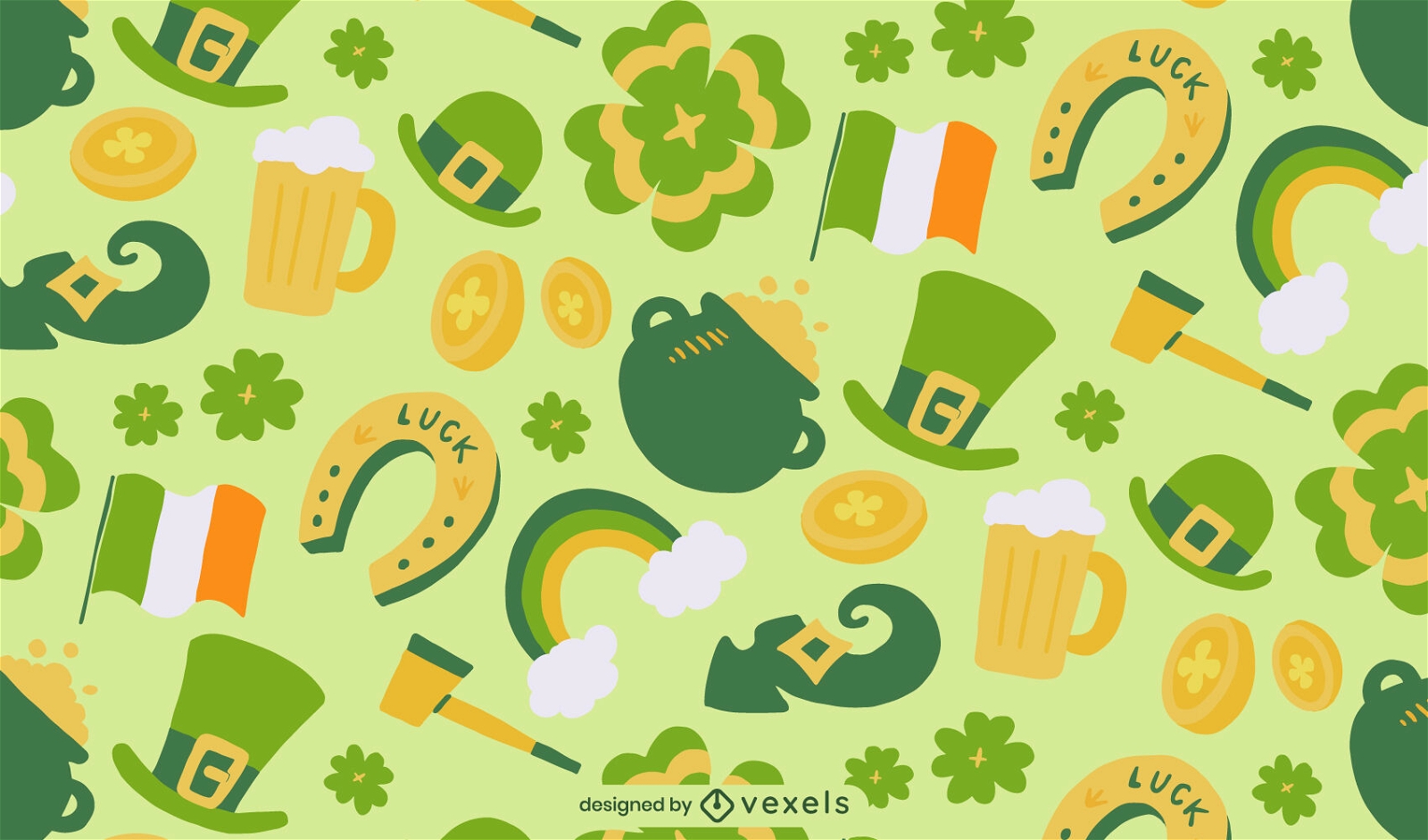Design de padrão de St Patrick na Irlanda