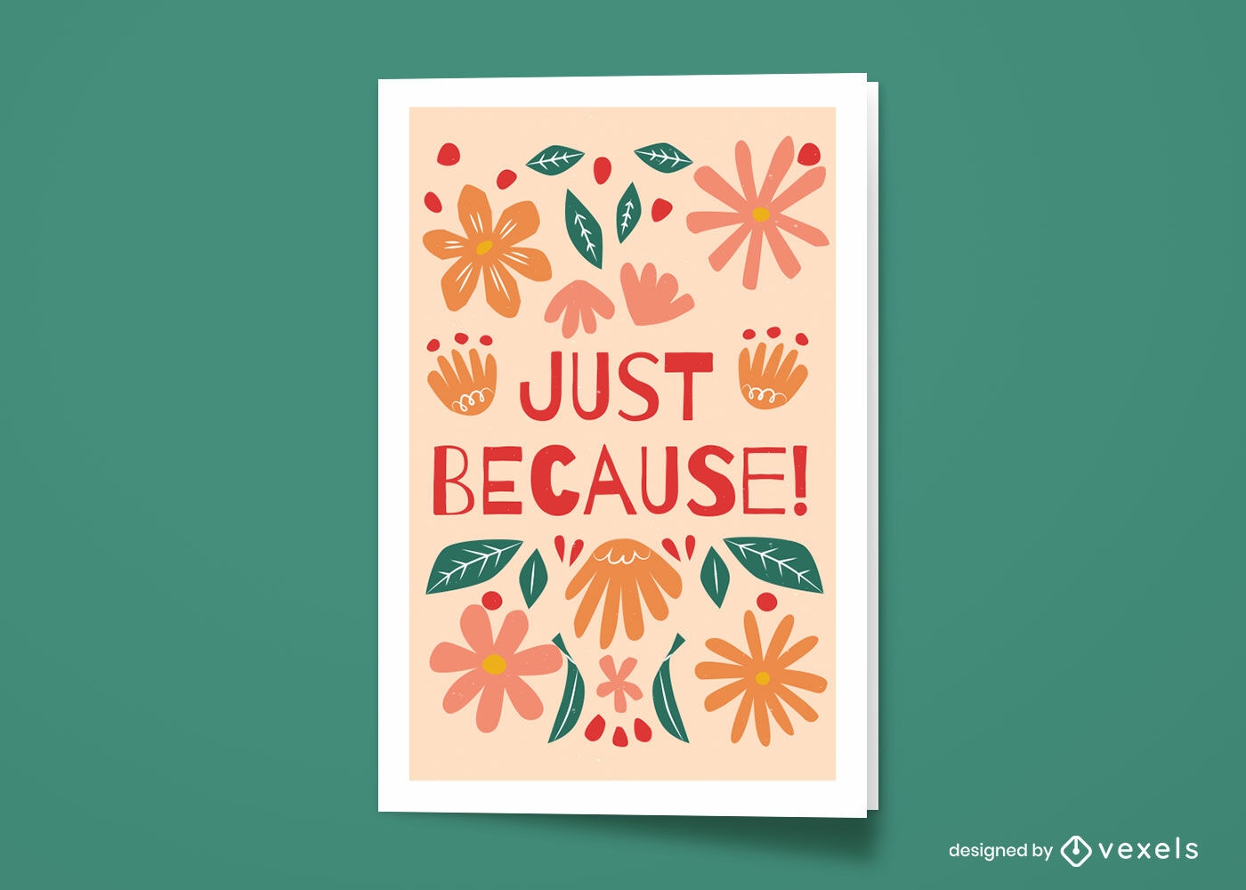 Just because greeting card