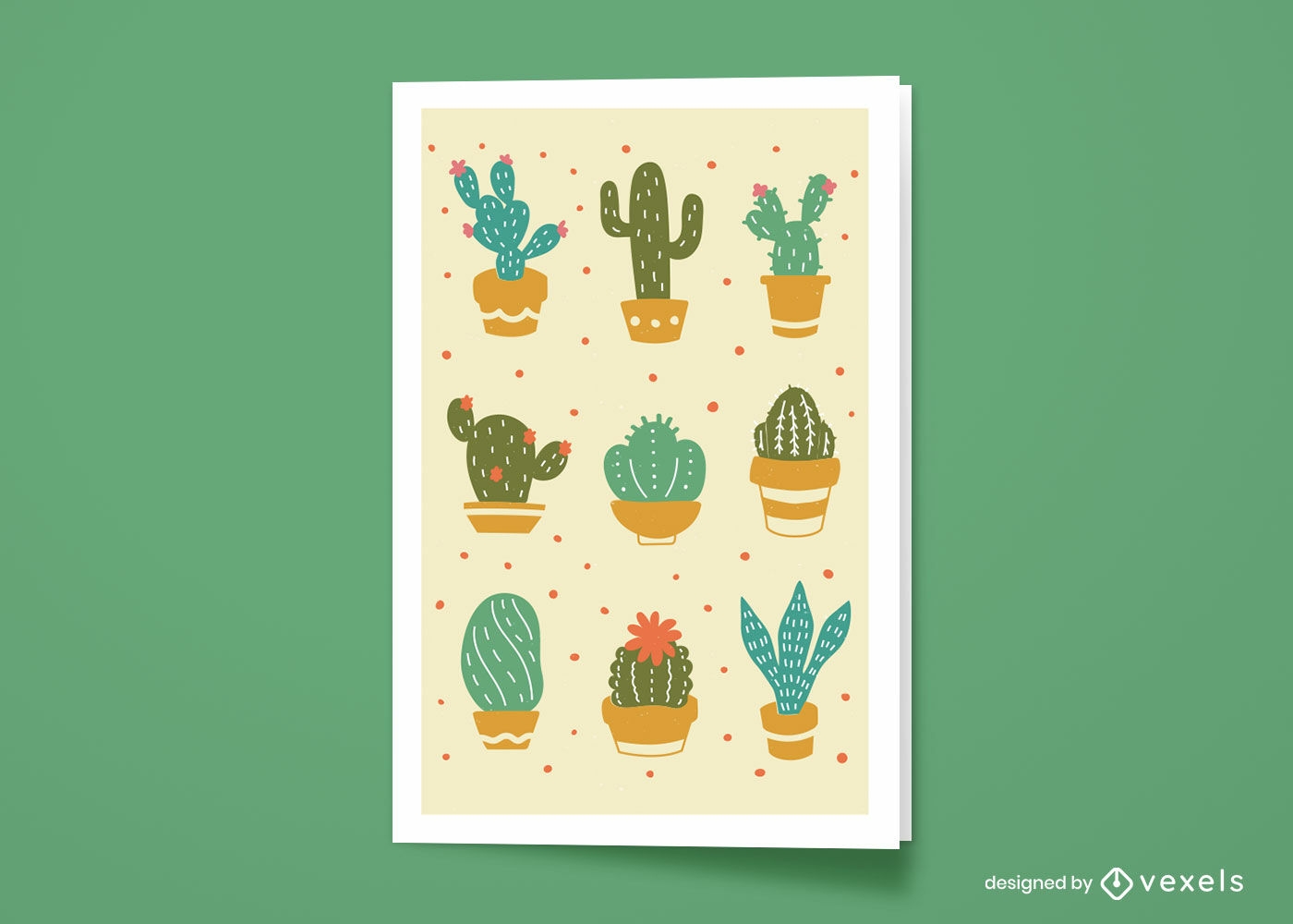 Succulents greeting card