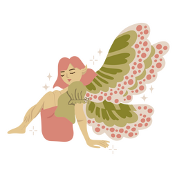 Fada delicada criatura mágica Desenho PNG