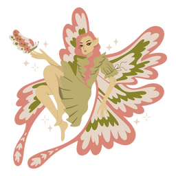 Fairy butterfly magical creature PNG Design