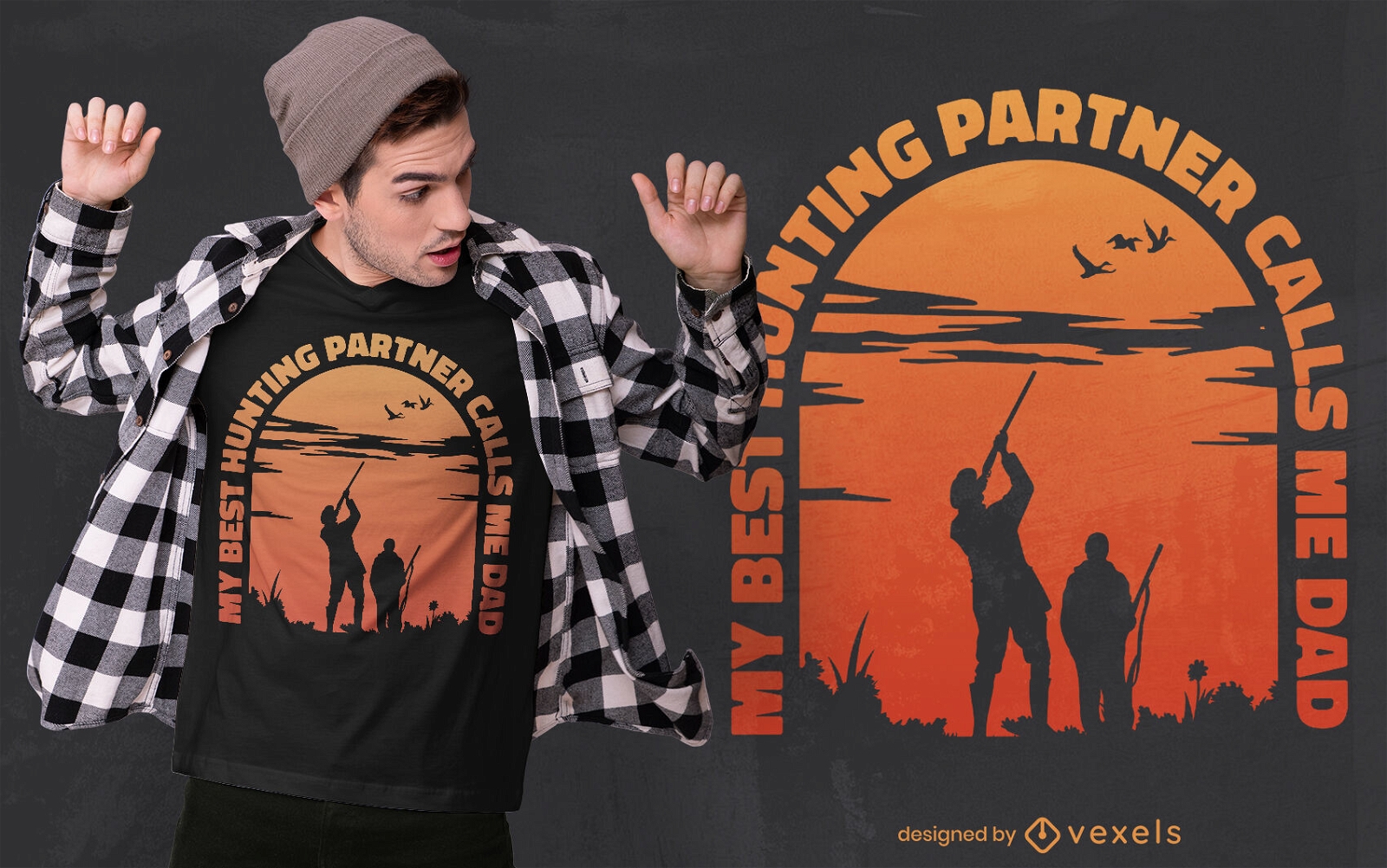 Hunting partner quote t-shirt design
