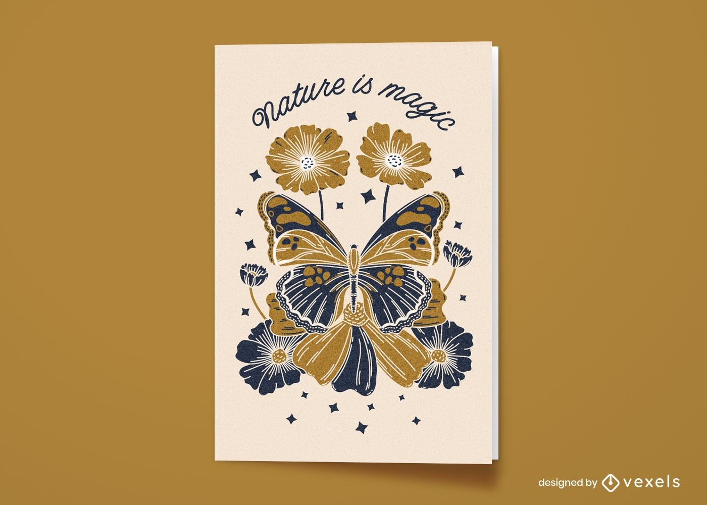 Magic butterfly greeting card