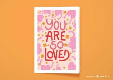 You are loved greeting card