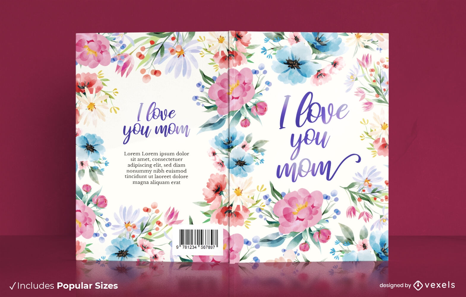 Ich liebe dich Mama Buchcover-Design