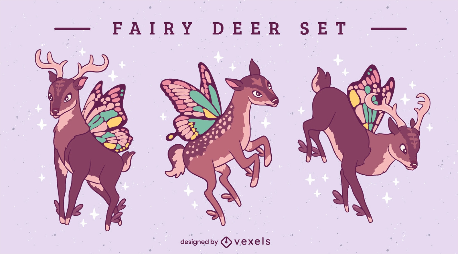 Fairy deer character set