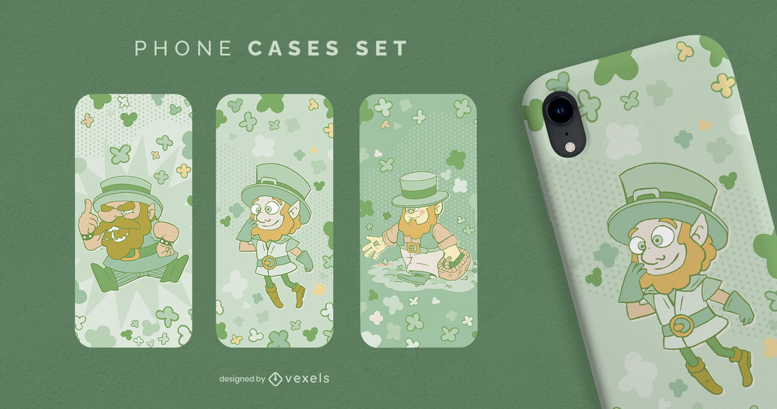 St Patrick's Day phone cases set