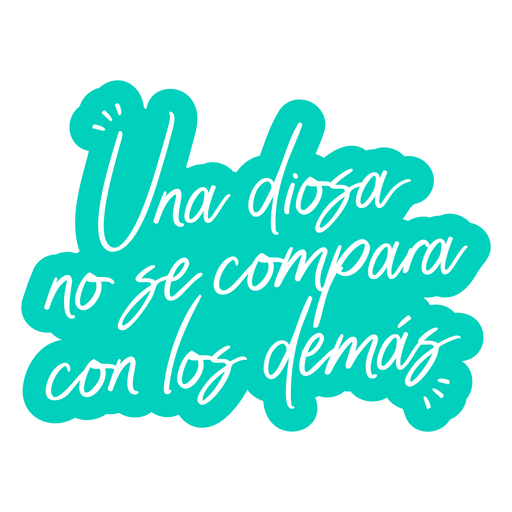 Self love spanish blue quote PNG Design