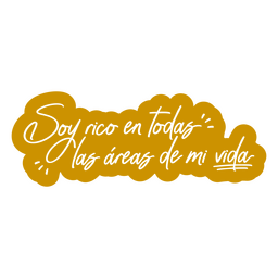Spanisches orange Zitat der dankbaren Bestätigung PNG-Design