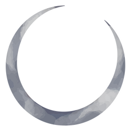 Abnehmender Mond texturiert PNG-Design
