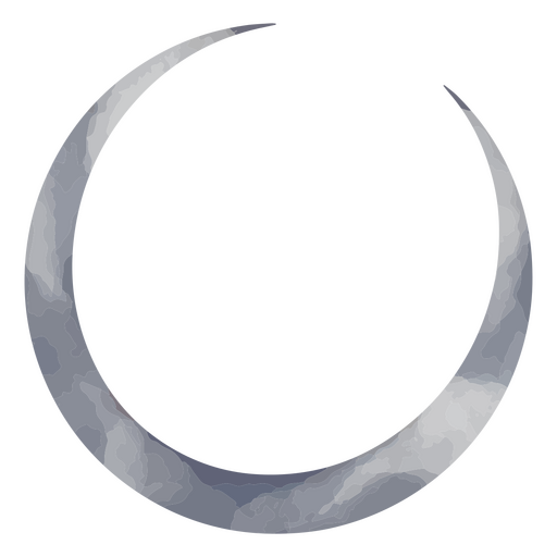 Abnehmender Mond texturiert PNG-Design