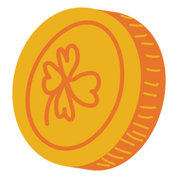 Moneda de garabato de san patricio Diseño PNG
