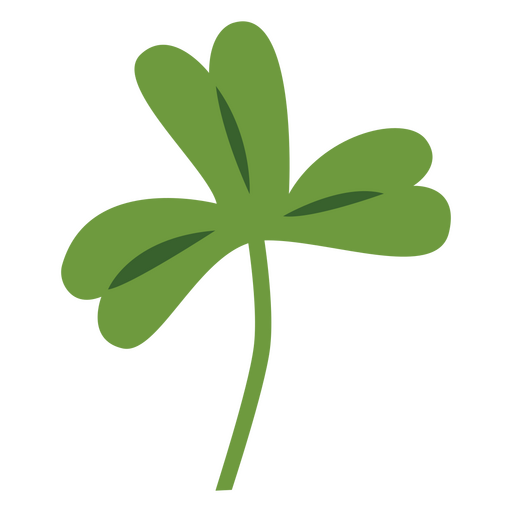 Clover flat three leaves PNG Design